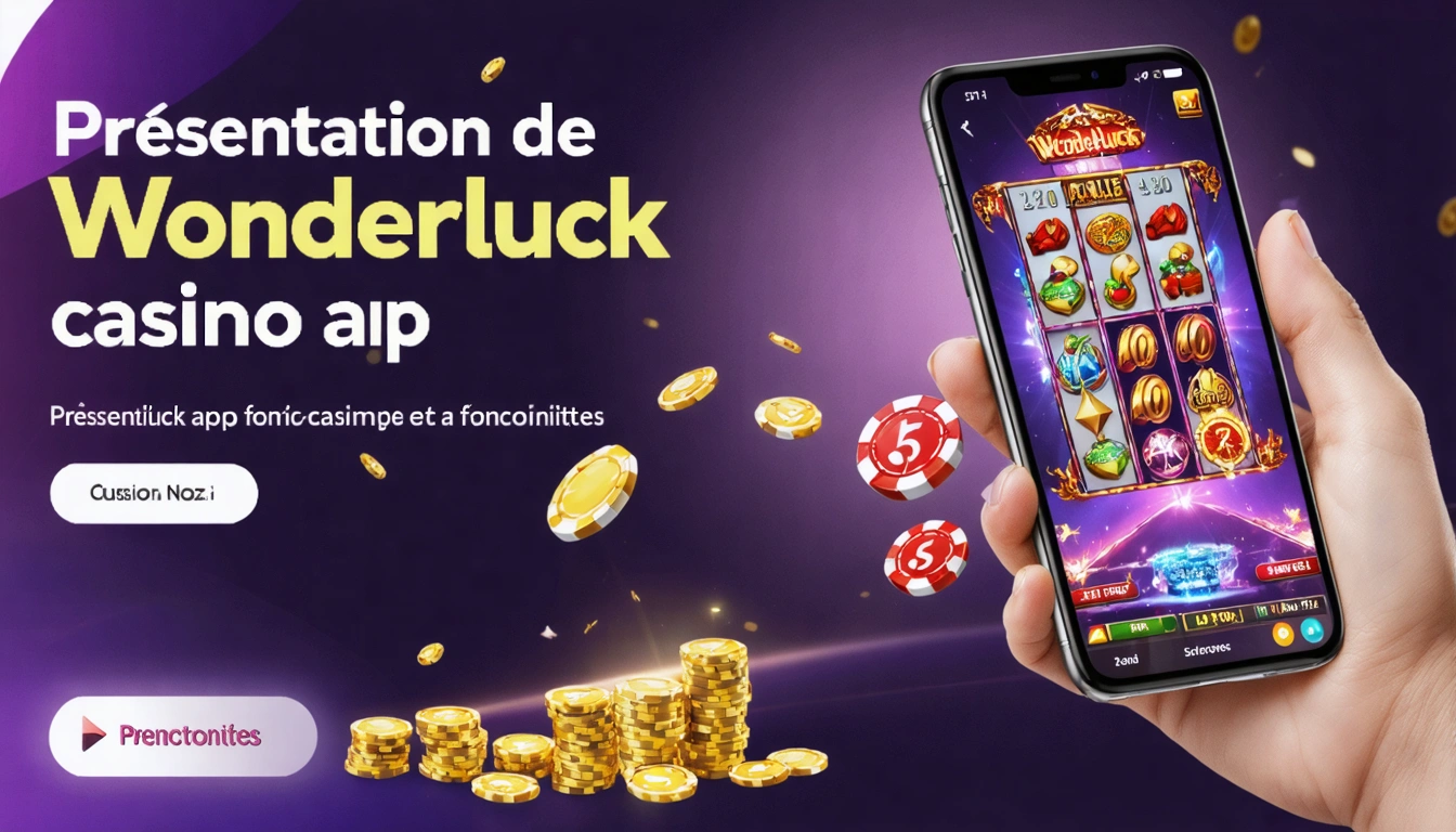 Présentation de Wonderluck casino app et fonctionnalités
